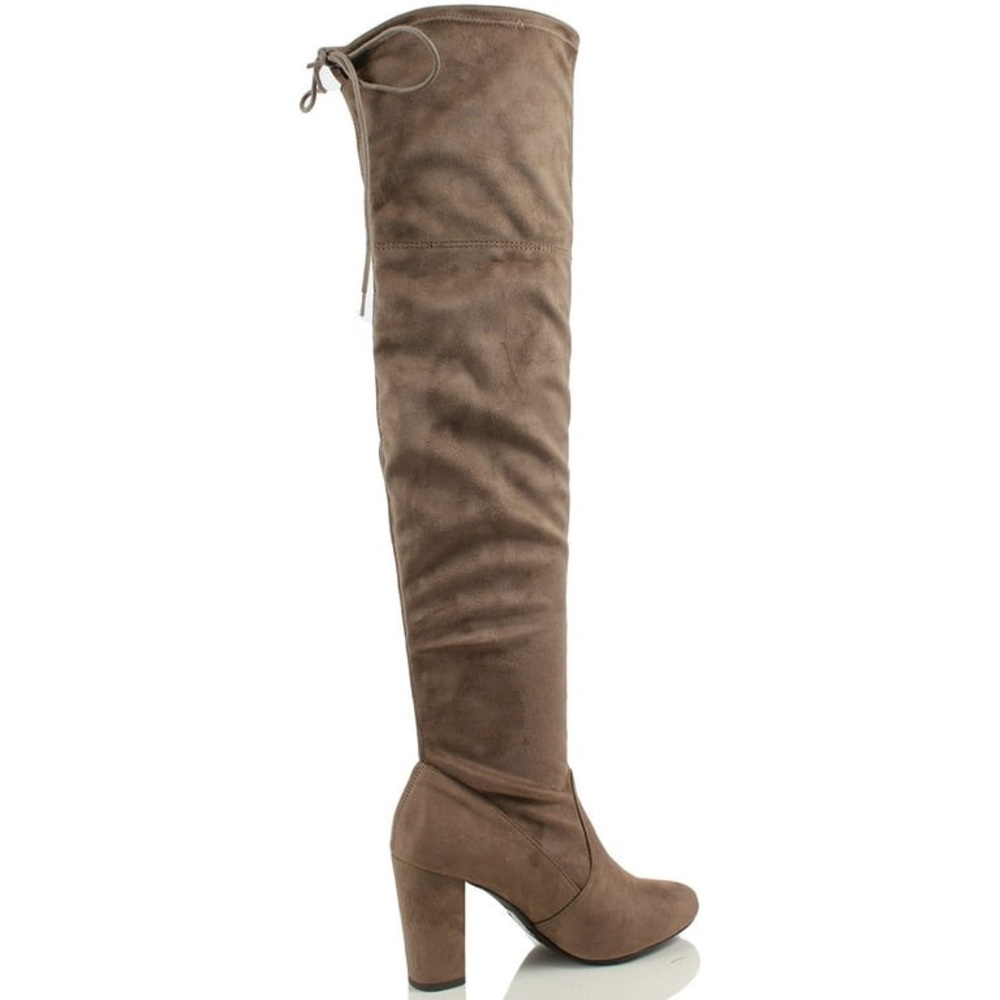 a new day Taupe Over-the-Knee Heeled Boots